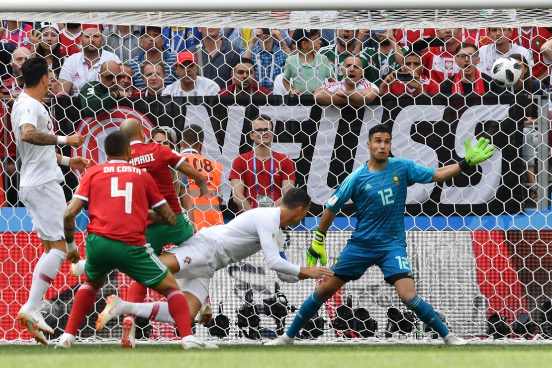 Ronaldo has scored with his left foot, right foot and head at this World Cup