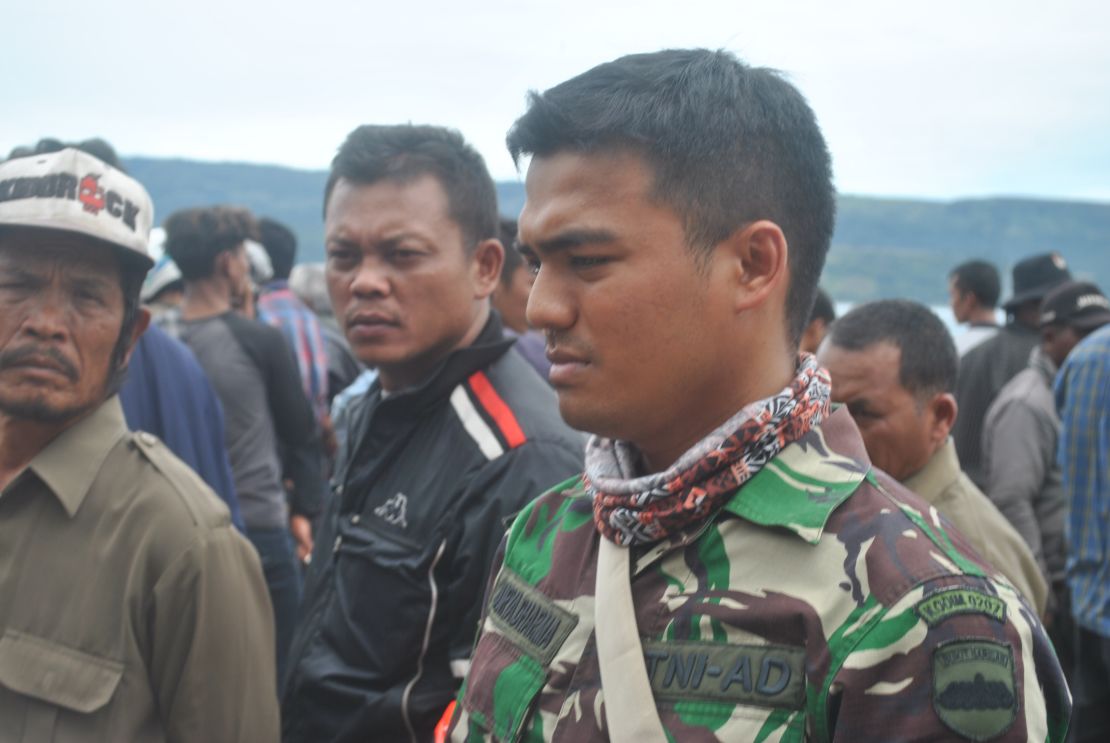 First Sergeant Surya Dharma was one of the first military personnel on the scene at Lake Toba.