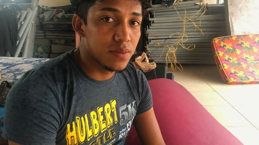 Christian Ortiz says he fled Honduras after a gang threatened to kill his family if he didn't join.
