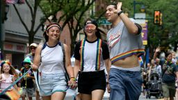 Revelers at the 30th annual Pride Parade and Festival in Philadelphia on June 10.