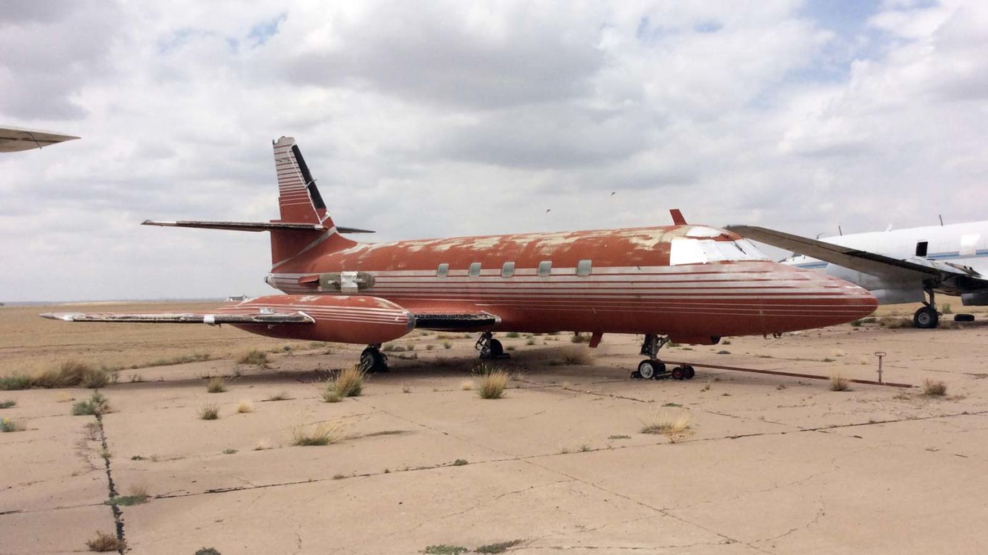 <strong>Rock 'n' roll history: </strong>A 1962 Lockheed JetStar 1329 once owned by Elvis Presley is for sale via online auction site <a href="http://eu.ironplanet.com/for-sale/Aircraft-1962-Lockheed-Jetstar-1329-Jet-Elvis-Presley-Previous-Owner-New-Mexico/1477613?h=5000%2Cc%7C1220%2Csm%7C0%2Cms%7CM%2Cmf%7C1&rr=0.5&hitprm=&pnLink=yes&iprefoh=www.ironplanet.com" target="_blank" target="_blank">IronPlanet</a>. 