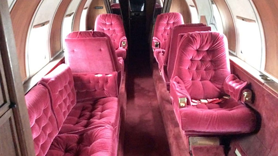 Fit for The King? The aircraft's plush interior.