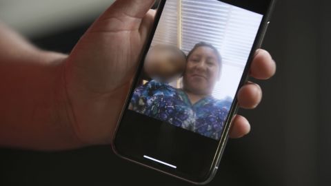Mejia says she took this selfie of her and her son at their church in Guatemala.