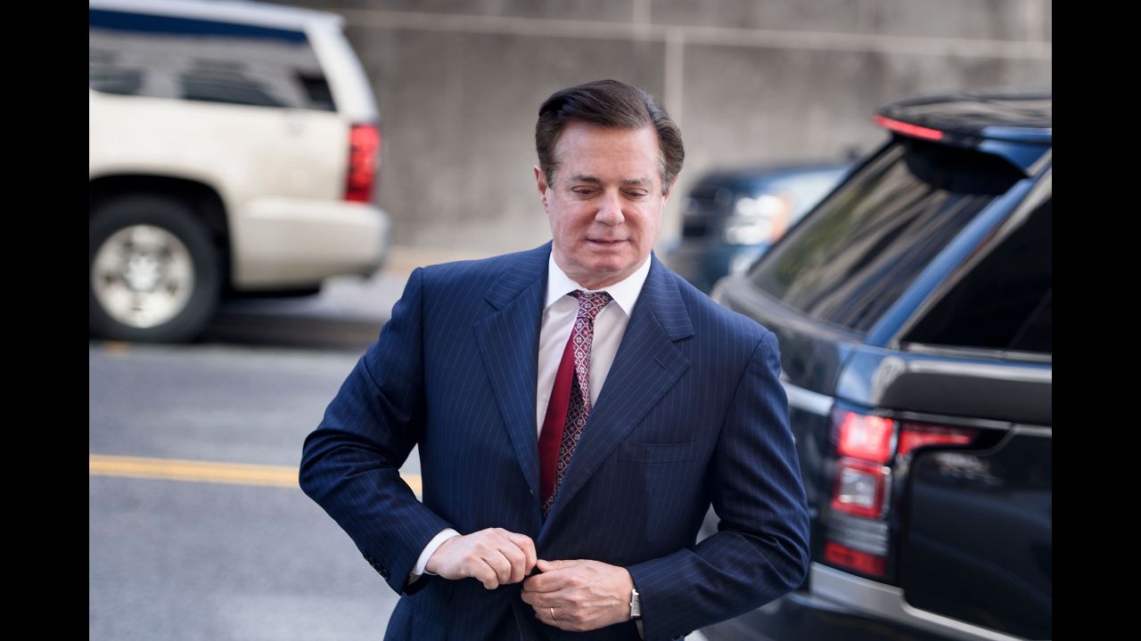 Paul Manafort, a former chairman for President Donald Trump's campaign, arrives for a hearing in Washington on Friday, June 15. Manafort has pleaded not guilty to foreign lobbying violations. He had been under house arrest, but after new accusations of witness tampering, a US District judge <a href="https://www.cnn.com/2018/06/15/politics/judge-sends-paul-manafort-to-jail-pending-trial/index.html" target="_blank">revoked his bail and put him in jail.</a> Manafort has also pleaded not guilty to witness tampering and conspiracy to obstruct justice.