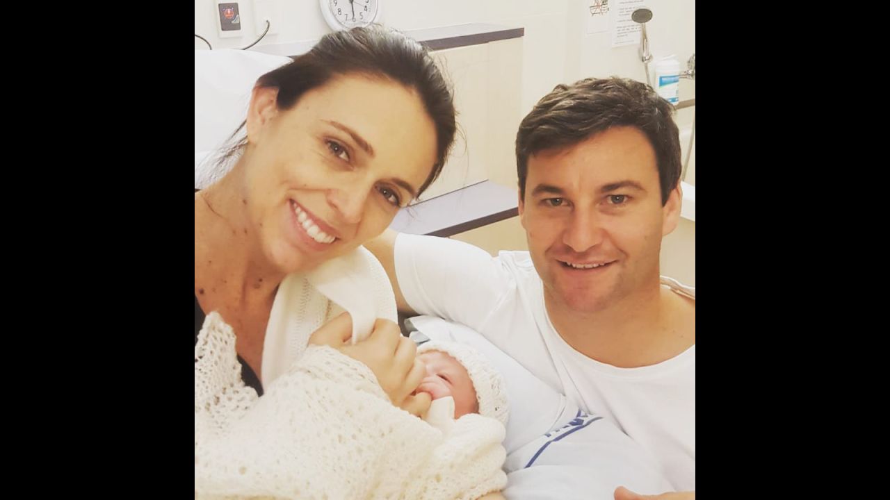 New Zealand Prime Minister Jacinda Ardern holds her newborn daughter in this photo <a href="https://www.instagram.com/p/BkRrm87F8Cb/" target="_blank" target="_blank">she posted to Instagram</a> on Thursday, June 21. She's <a href="https://www.cnn.com/2018/06/20/world/new-zealand-prime-minister-jacinda-ardern-baby/index.html" target="_blank">the first world leader in nearly 30 years</a> to have a child while in office.