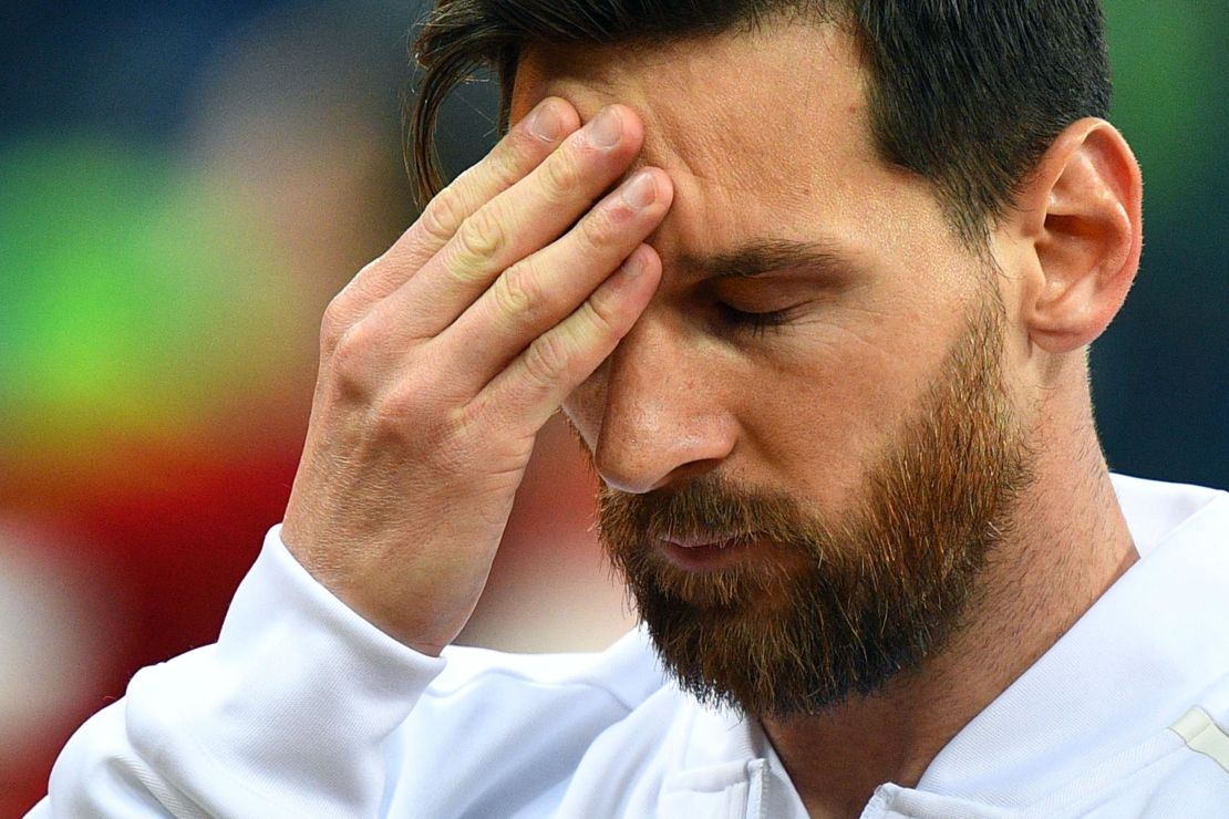 Lionel Messi struggled to make an impact against Croatia.