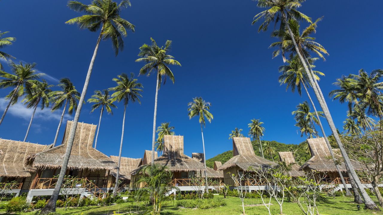 <strong>Phi Phi Island Village Resort rooms:</strong> There are 201 rooms, including 189 traditional thatched roof bungalows and 12 private Hillside Pool Villas.