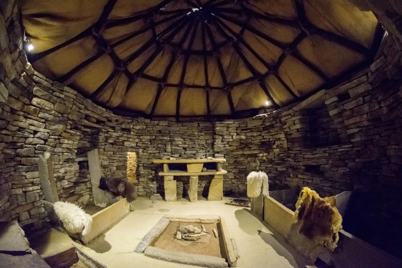 The carved stone balls were created during an era when people transitioned from hunter gatherers to farmers, in settlements such as Skara Brae.