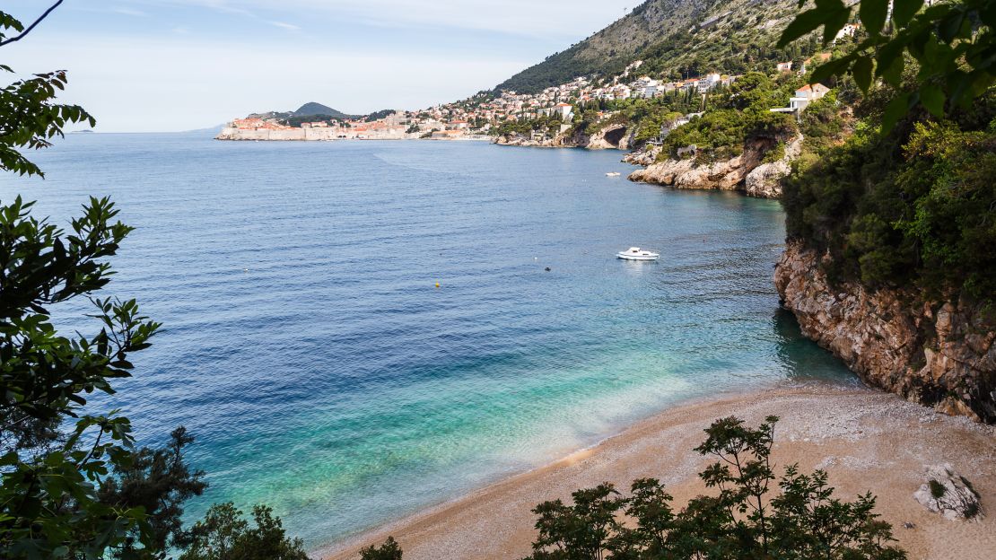 Sveti Jakov Beach overlooks Croatia's Lokrum island.