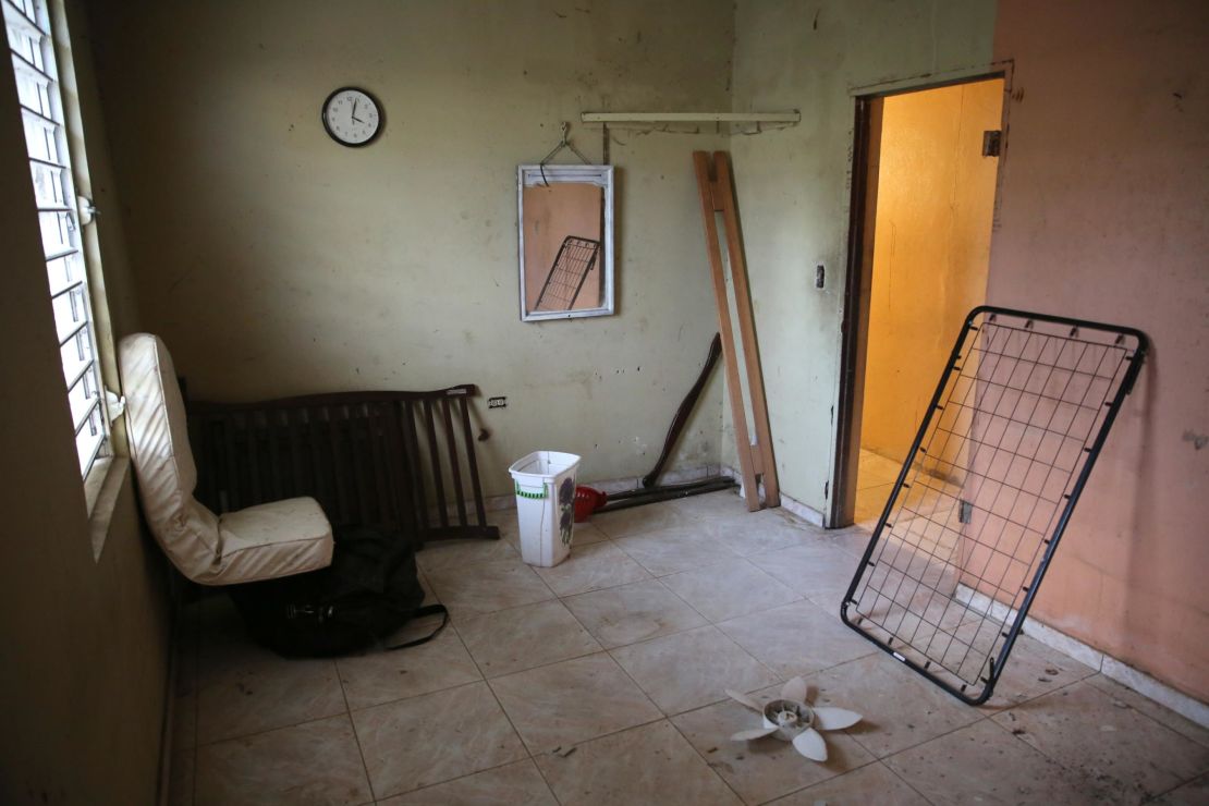Ramon Diaz Garcia's room in Toa Baja, Puerto Rico, is hauntingly empty.
 