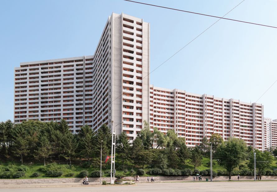 Despite an architectural philosophy that eschews outside influences, many of Pyongyang's post-war buildings are distinctly Soviet in style. 
