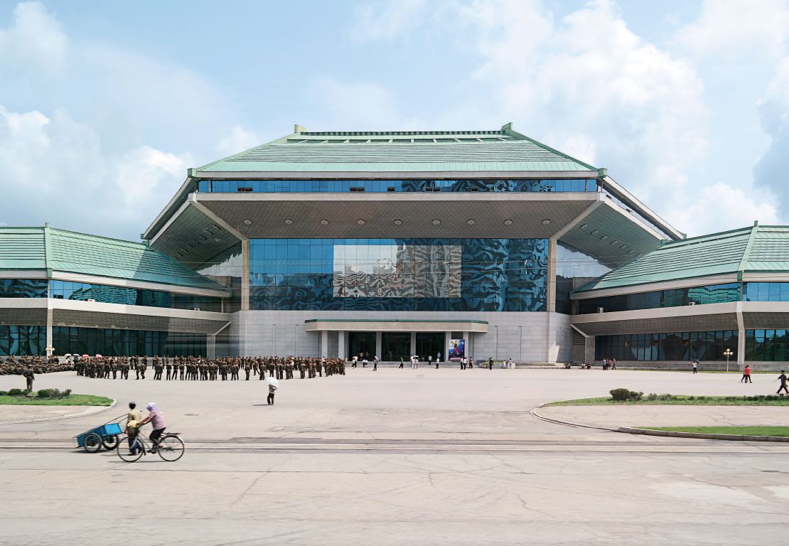 The collection of around 200 photos shows the history and development of Pyongyang through dazzling structures.