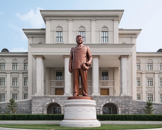 "It's like walking around a living museum to the Kims' 'Juche' ideology," he added, "which is all about self-sufficiency and self-reliance."