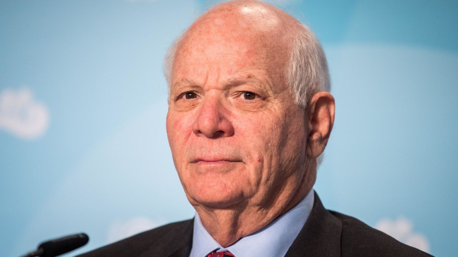 Sen. Ben Cardin of Maryland joins a press conference during the COP 23 United Nations Climate Change Conference in November 2017 in Bonn, Germany. (Lukas Schulze/Getty Images)