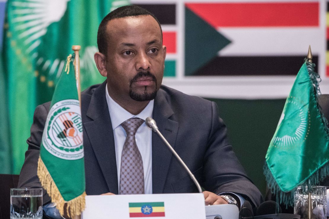 Ethiopian Prime Minister Abiy Ahmed attends a conference this week.