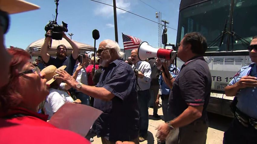 Protest bus immigration