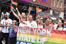 Gov. Andrew Cuomo at the 2018 New York City Pride March