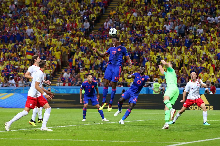 Colombian defender Yerry Mina opened the scoring with a header in the first half.