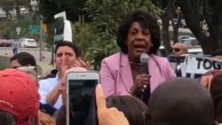 title: Maxine Waters @ Keep Families Together: Protest Rally and Toy Drive duration: 00:06:26 sub-clip duration: 1:06 site: Youtube author: null published: Sat Jun 23 2018 17:00:36 GMT-0400 (Eastern Daylight Time) intervention: yes description: Saturday June 23, 2018, Wilshire Federal Building, 11000 Wilshire Blvd, Los Angeles, CA 90024