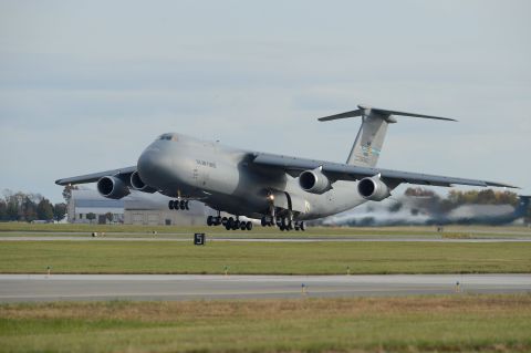 Air Force C-5s are being upgraded to increase their power and range. The Air Force plans to keep these giant transport jets in their fleet into the 2040s. 