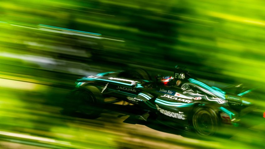 ZURICH, SWITZERLAND - JUNE 10: Mitch Evans (NZL), Panasonic Jaguar Racing, Jaguar I-Type II. Mitch Evans (NZL), Panasonic Jaguar Racing, Jaguar I-Type II.  on June 10, 2018 in Zurich, Switzerland. (Photo by Sam Bloxham/Jaguar Panasonic Racing via Getty Images)