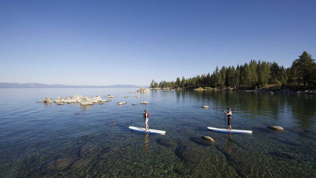 <strong>Zephyr Cove, East Shore, Nevada:</strong> Zephyr Cove's mile-long strip of sand hosts Tahoe's best beach volleyball scene along with a solid lineup of water sports offerings. 