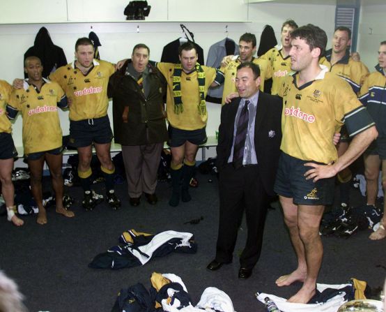 Jones'  Australia beat New Zealand twice in 2001 to win the historic Bledisloe Cup between the two sides.