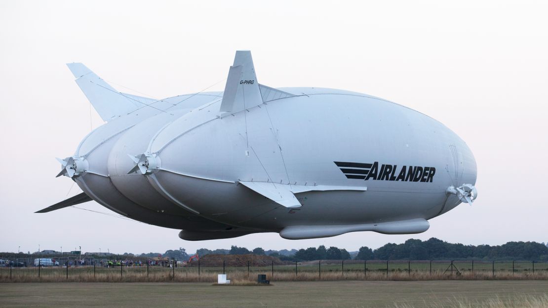 HAV Airlander 10 --  a blend of a plane and an airship.