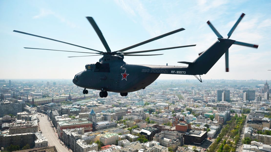 Mil Mi-26 -- the largest helicopter to go into serial production. 