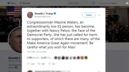 trump maxine waters tweet