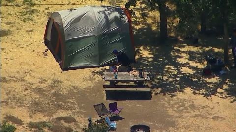 Authorities investigate the killing of a man at a state park in Southern California.