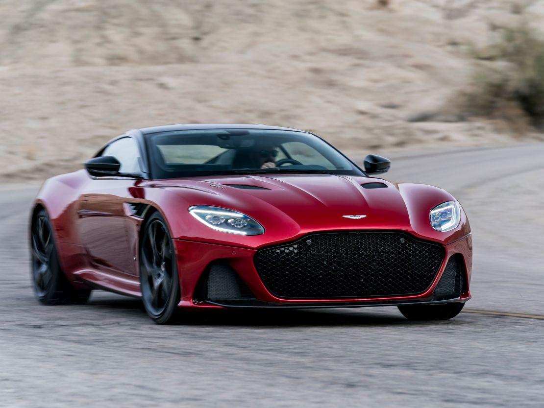 The body of the DBS Superleggera is shaped to cut through the air while holding the car to the road.