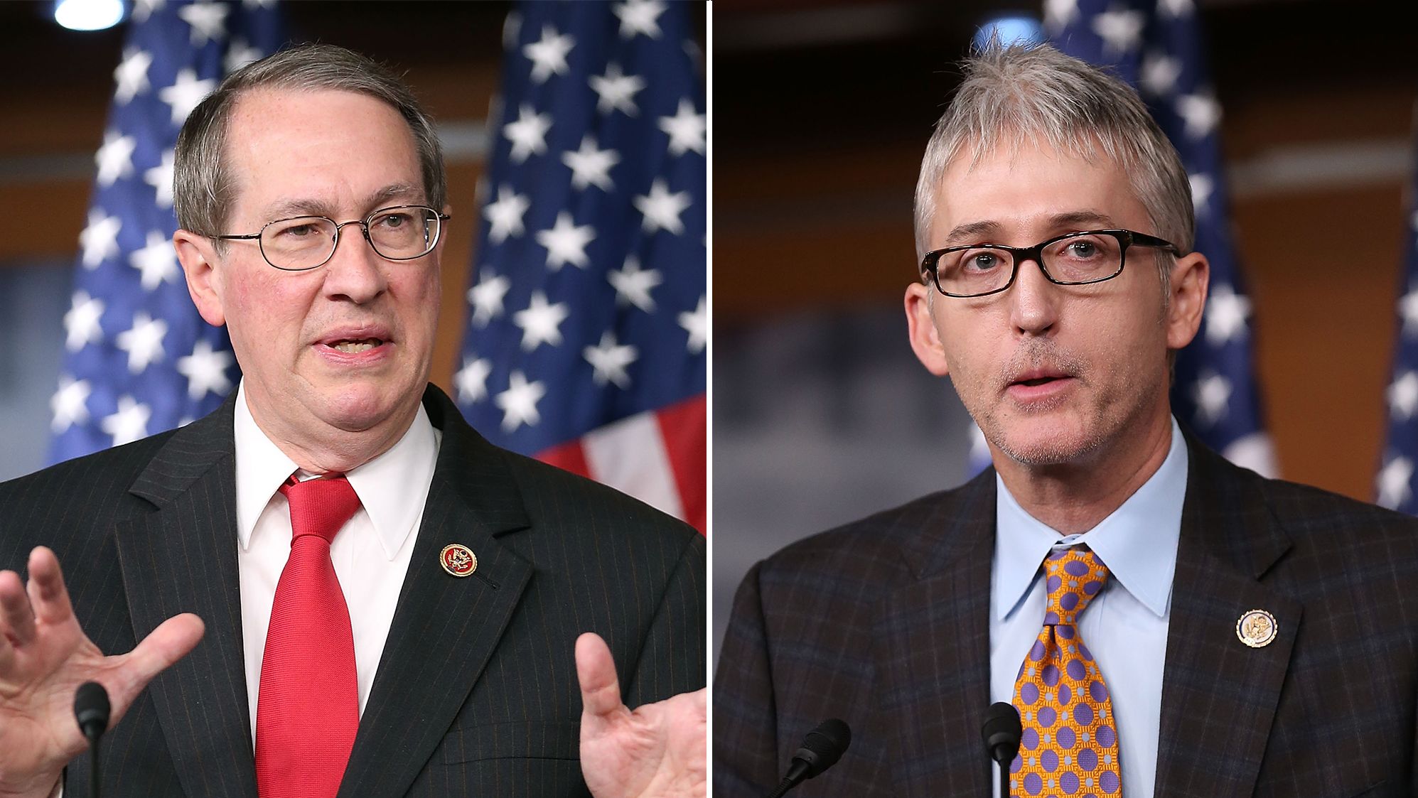 Reps. Bob Goodlatte (left) and Trey Gowdy (at right) are two Republican committee chairman facing criticism from conservatives in their own party. 