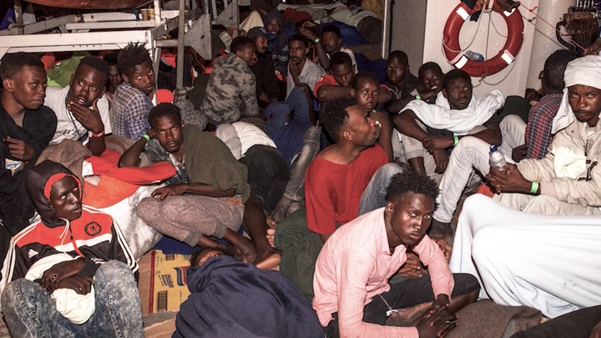 Migrants stranded Mediterranean Melissa Bell pkg