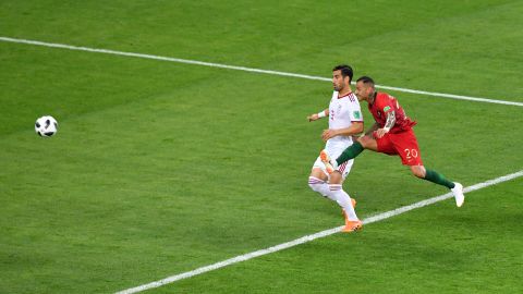Ricardo Quaresma scored one of the goals of the 2018 World Cup to put Portugal ahead against Iran.