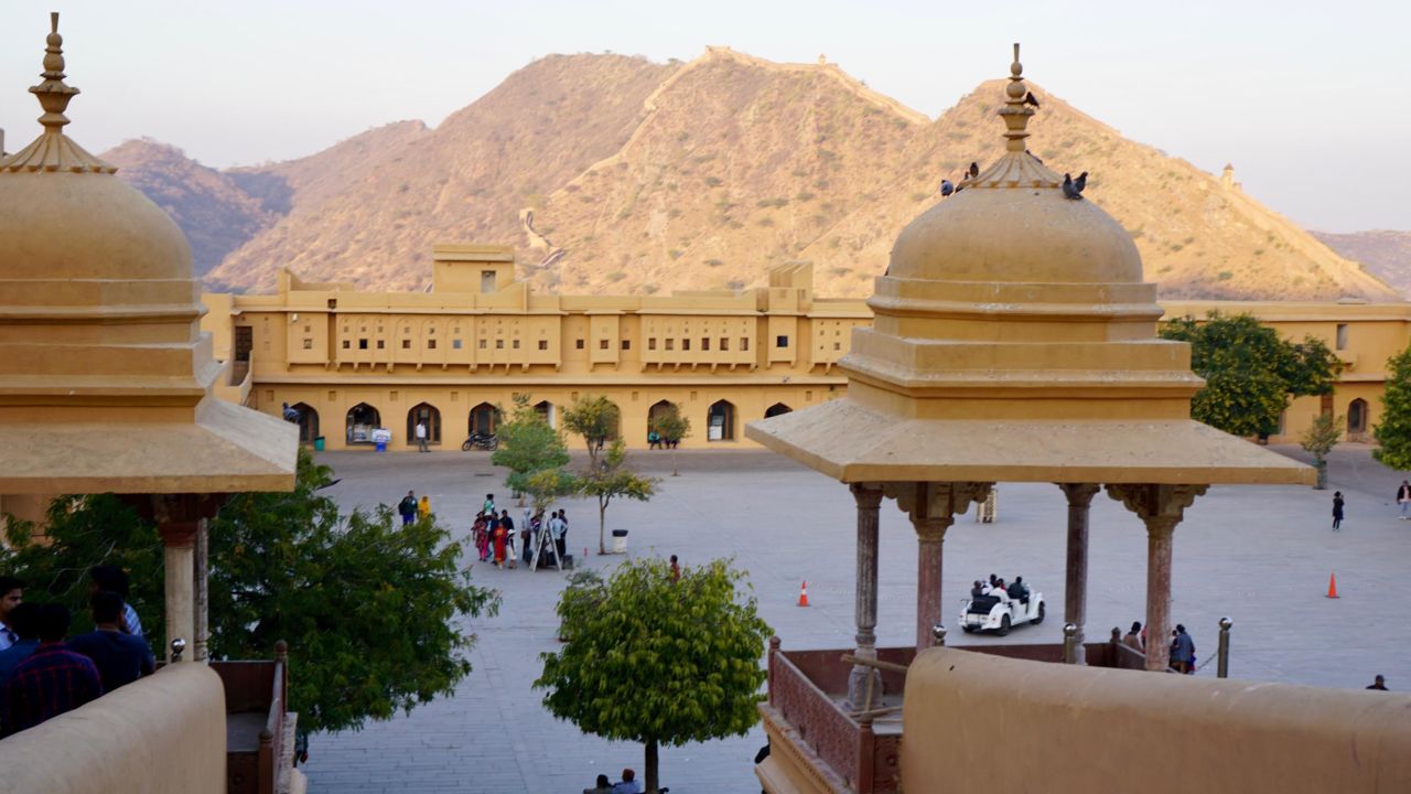 Amber Fort, outside Jaipur, served as the royal residence during the Mughal Empire.