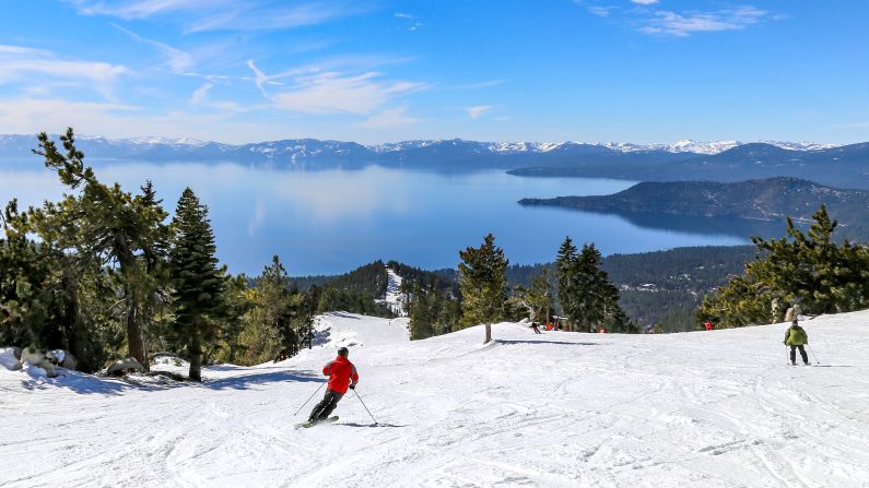 <strong>Winter at Lake Tahoe:</strong> Lake Tahoe is best known as a winter destination for devout skiers and snowboarders alike. 