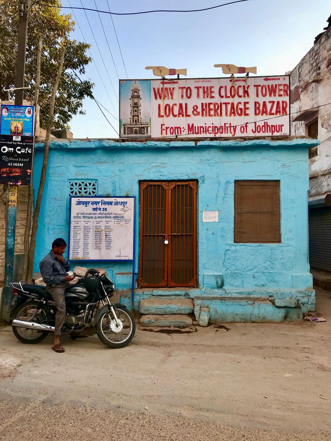 Some people paint their houses blue in Jodhpur for religious reasons, others to combat high temperatures.