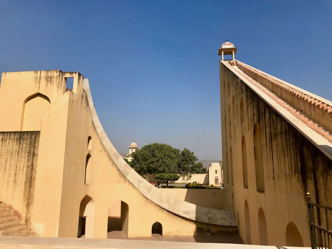 The 'Supreme Instrument' at Jantar Mantar was built in the 18th century using local marble.