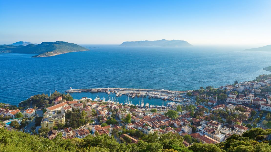 The Turquoise Coast curves around the southwest of Turkey.