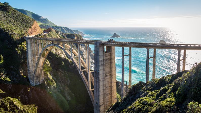 <strong>Bixby Bridge, Big Sur: </strong>The bridge stars in the show's opening credits. It's part of the California coast's famous Highway 1 drive.