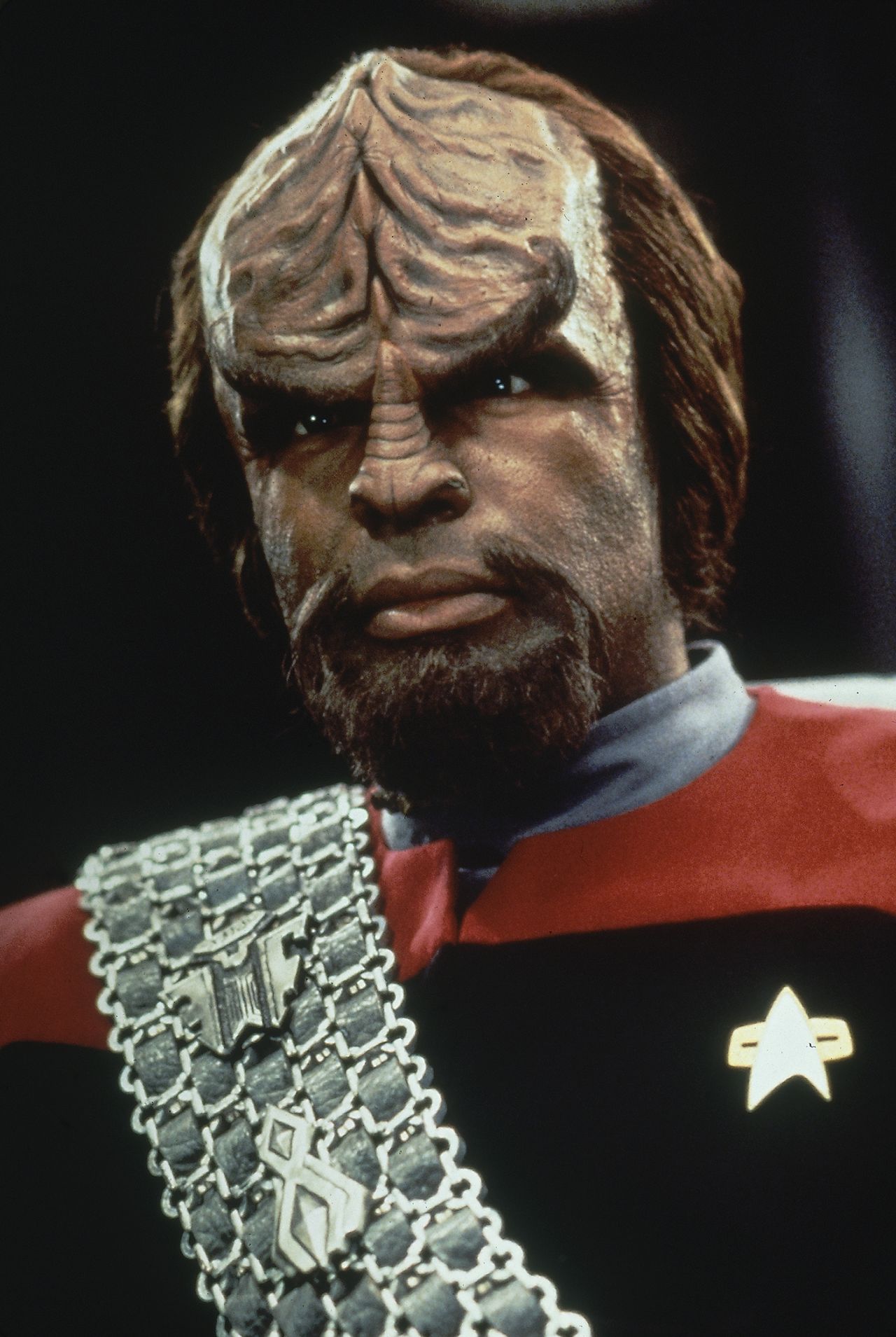 Worf, played by Micheal Dorn is "Star Trek: The Next Generation" starting in 1987, is one of the most famous Klingon characters.