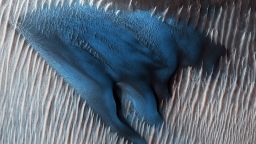 A blue sand dune was found on Mars