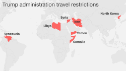 trump travel ban map
