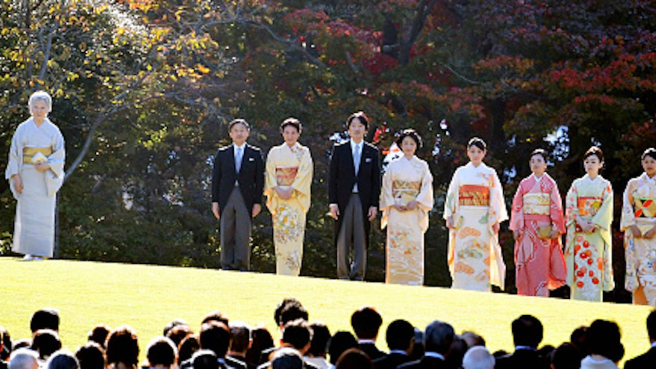 Members of the royal family are seen fulfilling their public duties  during the Autumn Garden Party at the Akasaka Imperial Garden in Tokyo, Japan. 