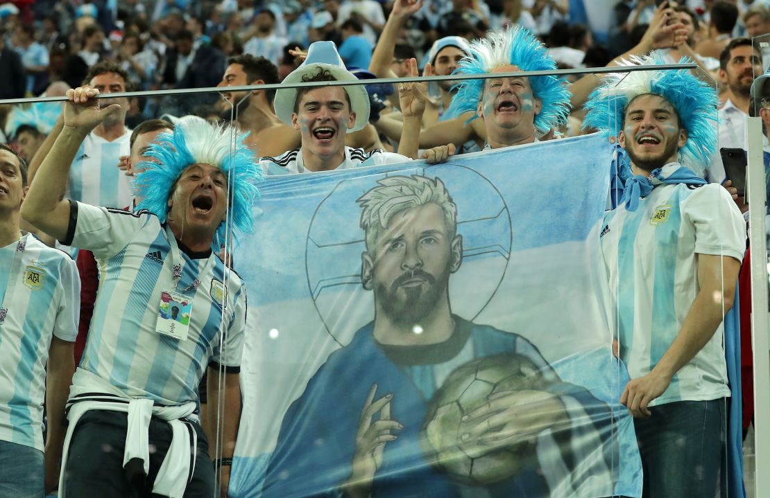 Argentina fans celebrate victory