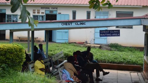 The Chest Clinic in Kerugoya Health Centre, where multidrug-resistant tuberculosis patients are required to take their drugs daily under the supervision of a health officer.