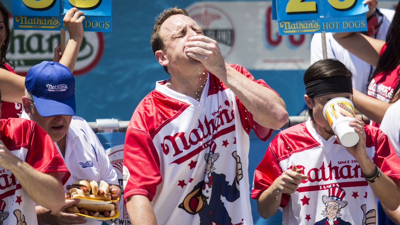 <strong>Coney Island, New York:</strong> Hot diggity dog! It's Nathan's Famous International Hot Dog Eating Contest at Coney Island in Brooklyn. We're sure you'll "relish" the event.