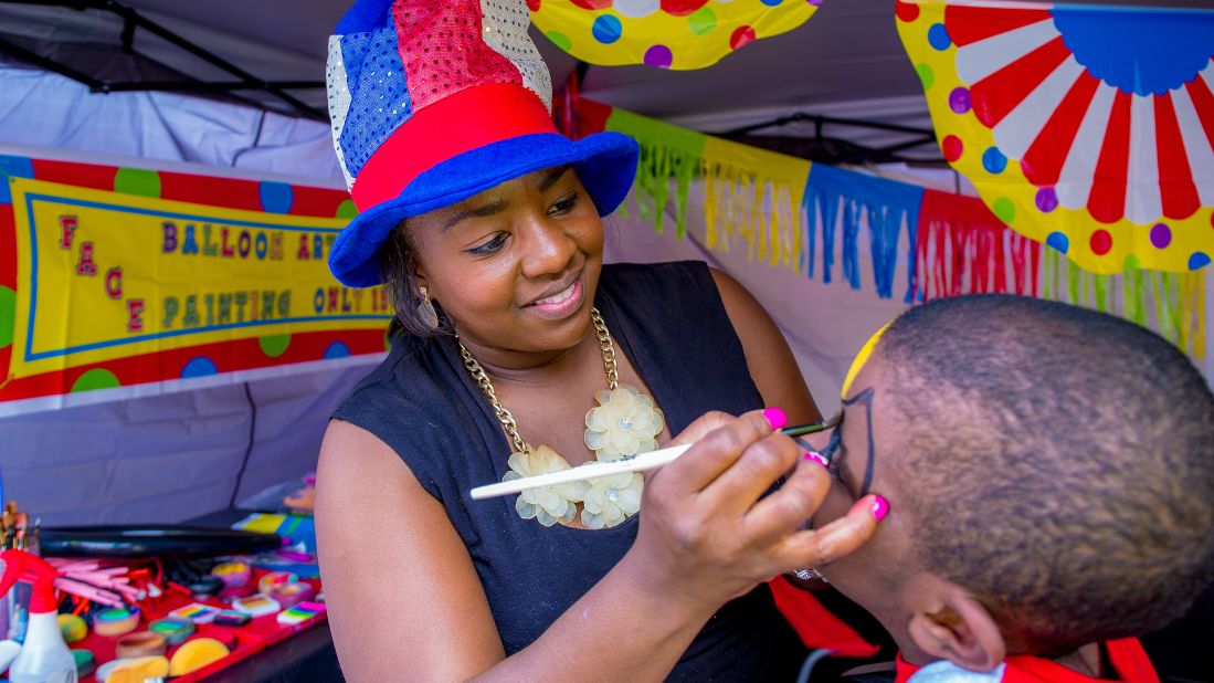 <strong>Philadelphia, Pennsylvania:</strong> Face painting is just one element of the fun you'll have at the Wawa Welcome America festivities in the city where the Declaration of Independence was signed.