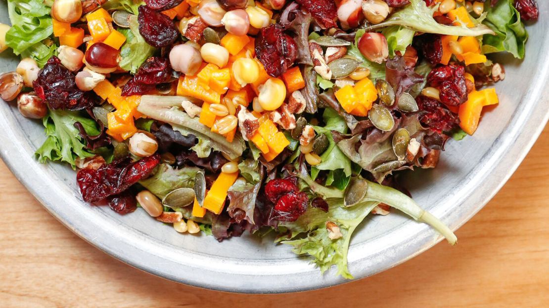 Salad with Ute Mountain Indian Corn at Tocabe